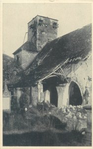 World War 1914-1918 destroyed church at Juvincourt France occupation