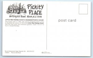 3 Postcards MASON, New Hampshire NH ~ Gardens PICKITY PLACE Herb Drying Shed