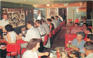 Nevada Reno Nugget Club Interior 1950s Gambling Colorpicture Postcard 22-9457