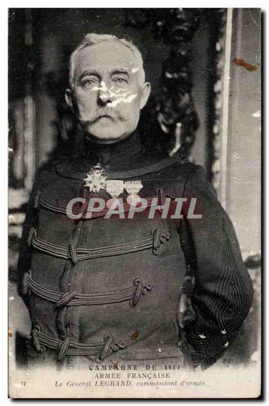 Old Postcard Militaria 1914 French Army War The General Commander of Army Leg...