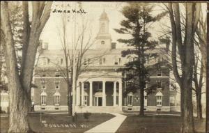 Poultney VT Ames Hall c1910 Real Photo Postcard