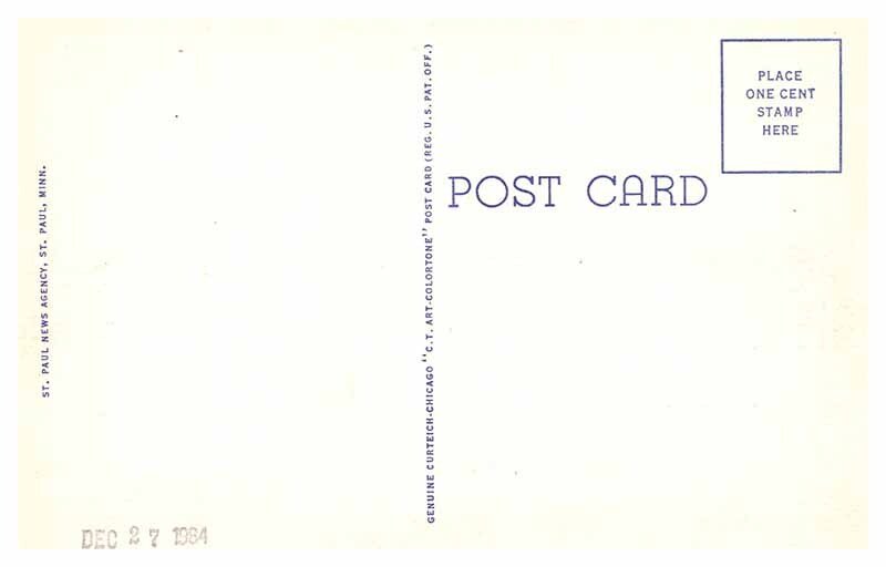 Postcard PARK SCENE St. Paul Minnesota MN AR7707