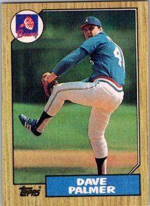 1987 Topps Baseball Card Dave Palmer Atlanta Braves sk2339