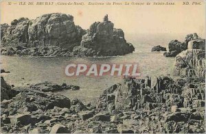 Old Postcard Island Brehat North Cotes Surroundings Peacock