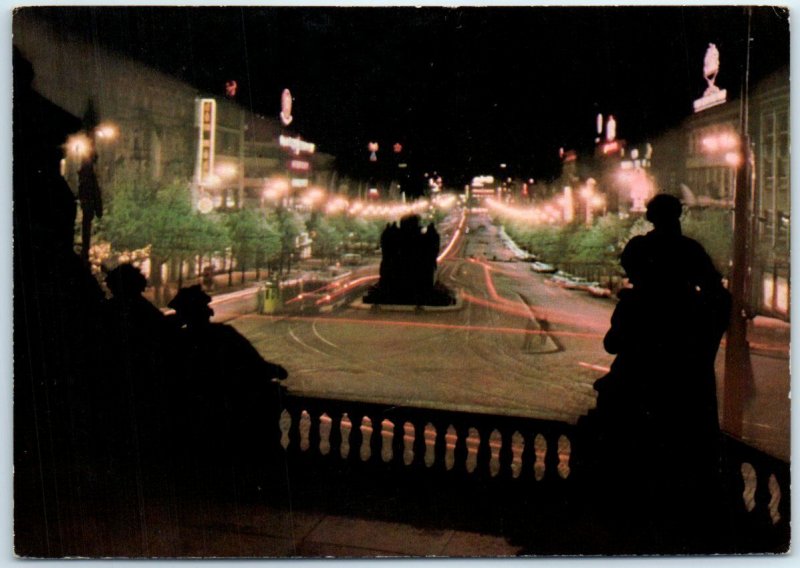 Postcard - Wenceslas Square - Prague, Czech Republic