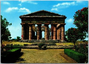 Paestum The Eastern Front Of The Neptune's Temple Italy Postcard