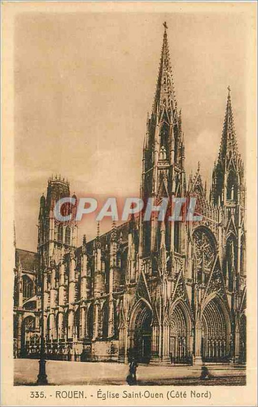 Old Postcard Rouen Eglise Saint Ouen (North Coast)