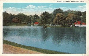 Postcard North Lake Park Mansfield OH