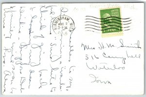 Birmingham Michigan~Brookside (Cranbrook Foundation) School RPPC 1946 Postcard