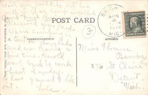 B29/ White Lake Michigan Mi Postcard 1910 Lockwood's Point Sailboat