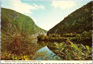 VINTAGE CONTINENTAL SIZE POSTCARD A DELAWARE WATER GAP NATIONAL RECREATION AREA