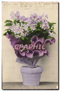 Old Postcard Fantasy Flowers