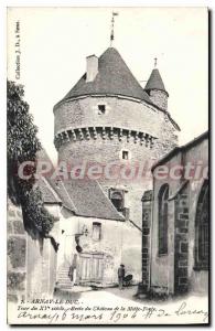 Postcard Old ARNAY it DUKE castle of Motte Forte