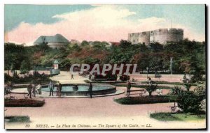 Old Postcard Brest Place du Chateau