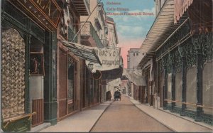 Postcard Obispo or Pimargall Streets Habana Cuba