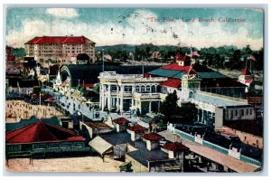 1921 Exterior Building Pike Road Long Beach California Vintage Antique Postcard 