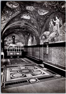 VINTAGE CONTINENTAL SIZED POSTCARD CHAPEL OF CAVALRY IN JERUSALEM REAL PHOTO