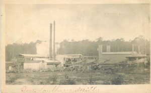 Postcard RPPC 1918 Ferry Michigan Logging Lumber Sawmill 23-2391