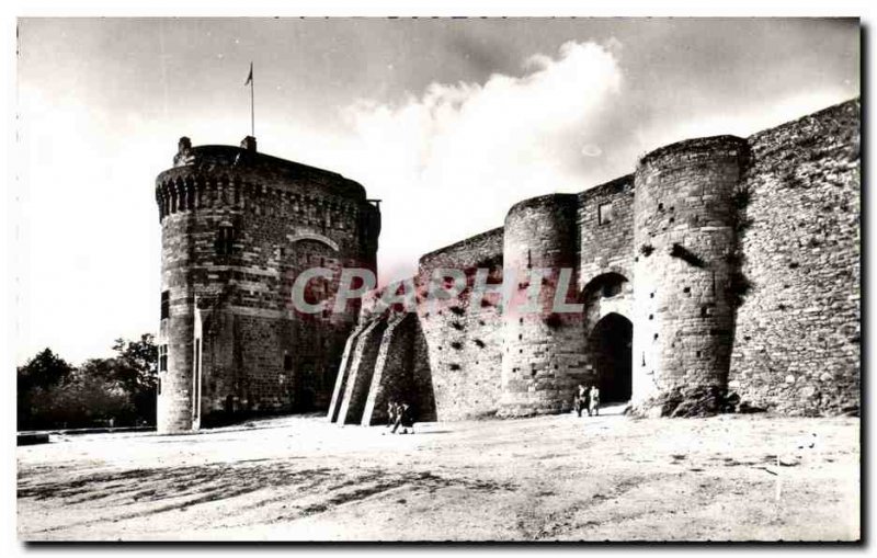 Modern Postcard Dinan Chateau de la Duchesse Anne's Gate Bank Donjon