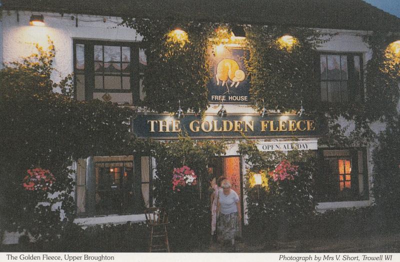 The Golden Fleece Upper Broughton Pub Nottingham Postcard