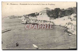 Postcard Old Marseille Promenade de la Corniche (L'Anse du Prophete)