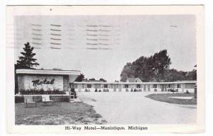 Hi-Way Motel Manistique Michigan 1959 postcard