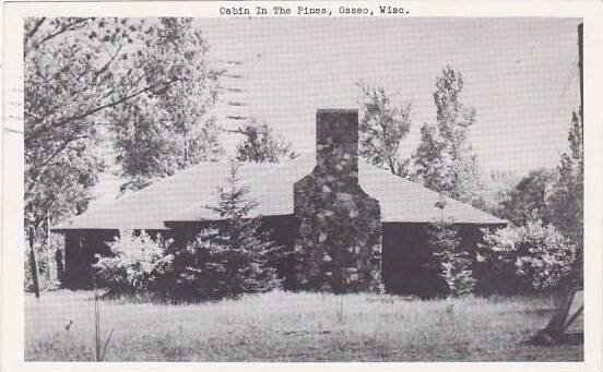 Wisconsin Osseo Cabin In The Pines 1952