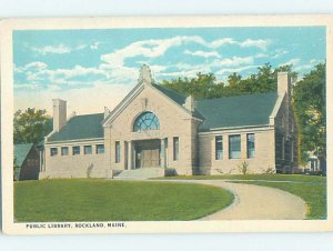 W-border LIBRARY SCENE Rockland Maine ME AF1669