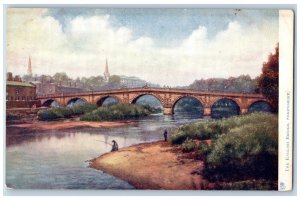 Shropshire England Postcard Bridge of Shrewsbury c1910 1441 Series View Tuck Art