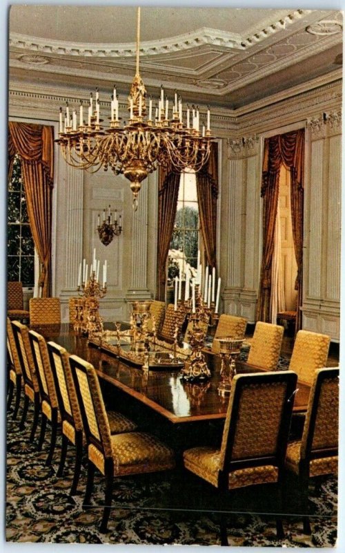 Postcard - The State Dining Room, The White House, Washington, D. C.