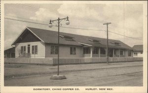 Hurley New Mexico NM Chino Copper Co Dormitory Vintage Postcard