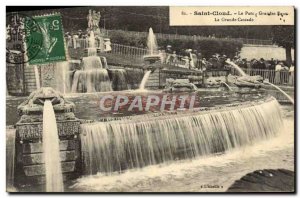 Postcard Old Saint Cloud Park Fountains La Grande Cascade