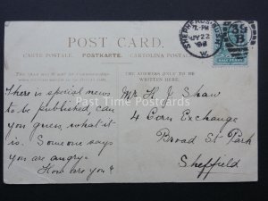 HUNTING & HOUNDS SCENE Old Song A SOUTHERLY WIND & A CLOUDY SKY..... c1903