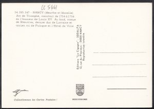 France Postcard - Nancy - Arc De Triomphe  LC5461