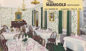 Marigold Restaurant Interior New York Niagara Falls Postcard