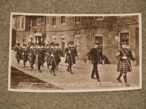 Beefeaters at the Tower of London, Marching to Church after Easter Sunday Parade