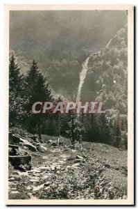 Old Postcard Dauphine Isere la Ferriere d'Allevard Fond de France Cascade pissou