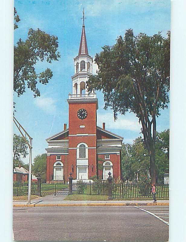 Unused Pre-1980 CHURCH SCENE Burlington Vermont VT L4003