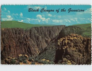 Postcard Black Canyon of the Gunnison National Monument Colorado USA