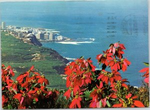 postcard Spain Canary Islands Tenerife Costa del Norte and Puerto de la Cruz