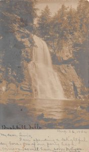 Bushkill Falls Pennsylvania Waterfalls Scenic View Real Photo Postcard AA49888