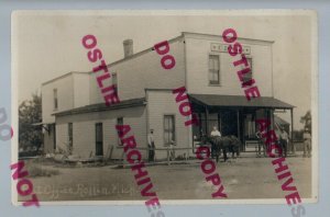 Rollin MICHIGAN RPPC c1910 GENERAL STORE nr Hudson Hillsdale GHOST TOWN? MI