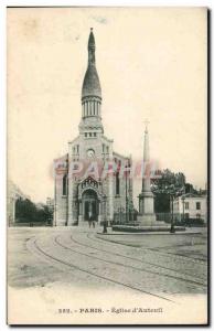 Paris Postcard Ancient Church of & # 39Auteuil