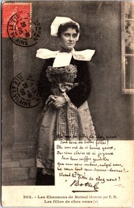 France Les Chansons de Botrel Vintage Postcard C002