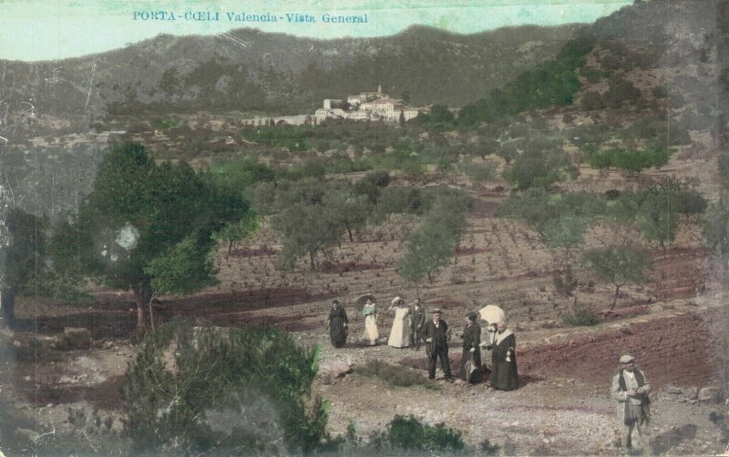 Spain Porta Coeli Valencia Vista General RPPC Vintage Postcard 07.06