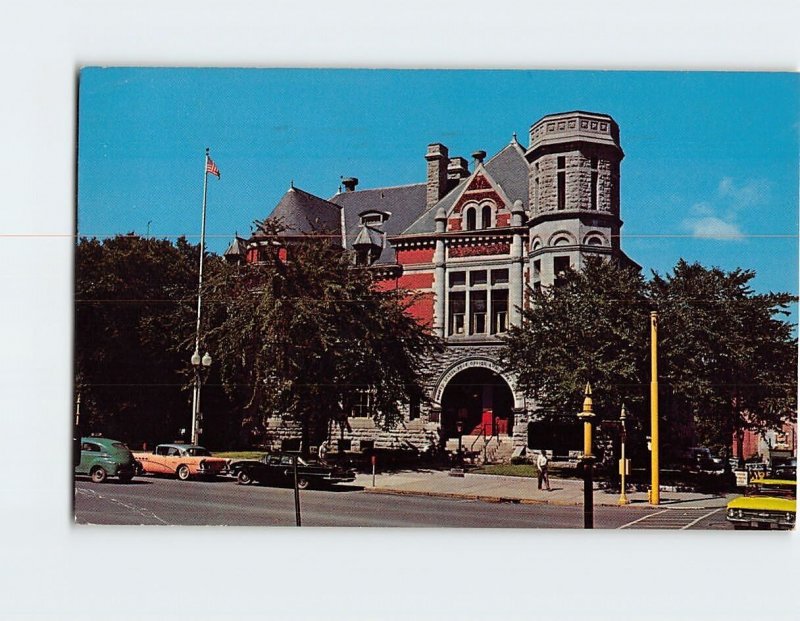 Postcard Post Office Auburn New York USA