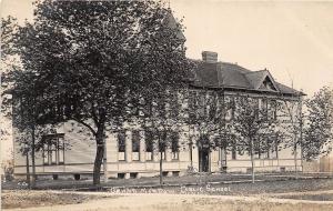 D95/ Grand Meadow Minnesota Mn Real Photo RPPC Postcard c1910 Public School