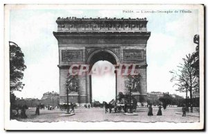 Old Postcard The Paris Arc de L Ecole