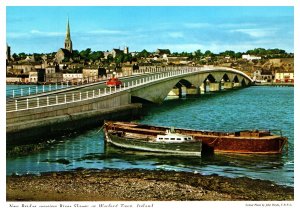 Postcard UK Ireland  Wexford Town - New Bridge crossing River Slaney