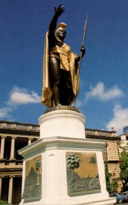 Hawaii Honolulu Palace Square King Kamehameha Statue